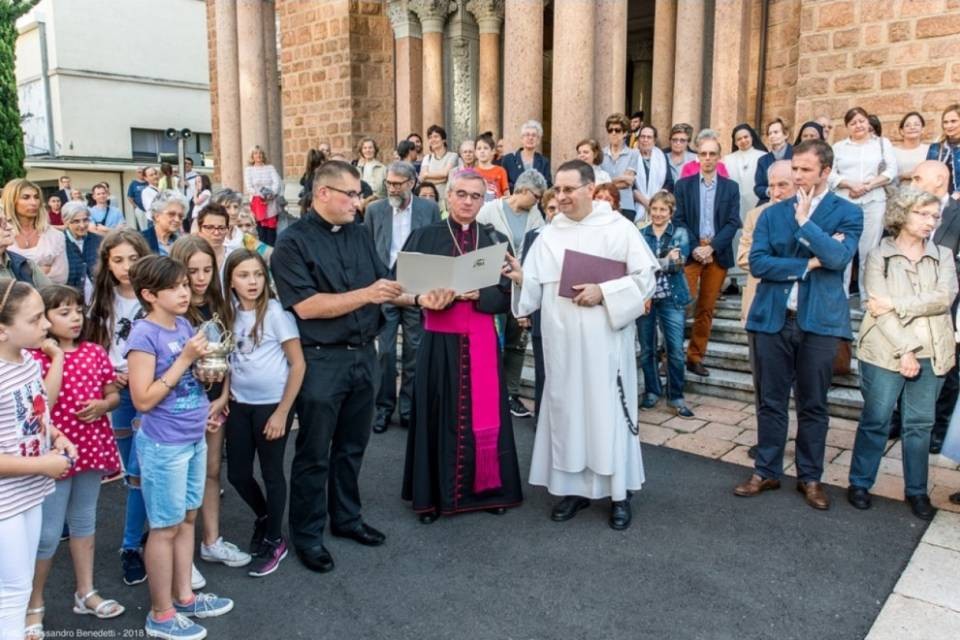 Benedizione della Fontana "Chiattone" al Sacro Cuore di Lugano