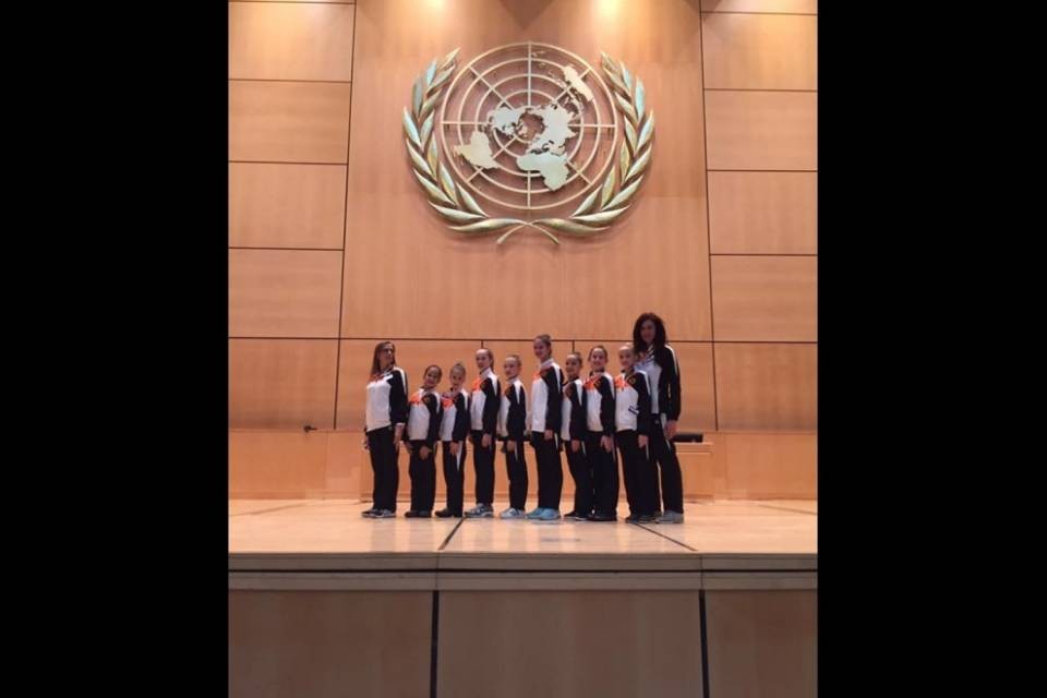 Ginnaste ticinesi ospiti all'ONU