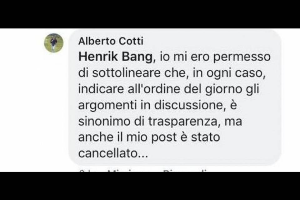 "L'MPS attacca ma poi cancella i commenti contrari"