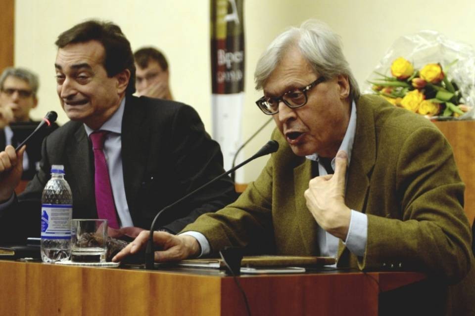 Vittorio Sgarbi al Palazzo dei Congressi