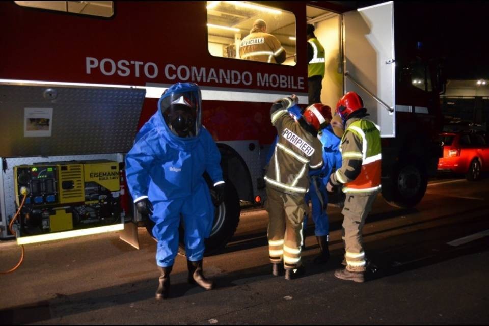 Perdita di sostanze chimiche in una ditta di Mendrisio