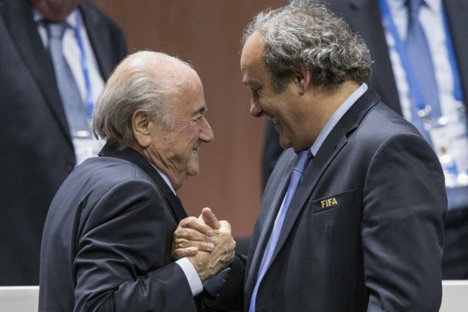 Ufficiale: sospesi Blatter e Platini