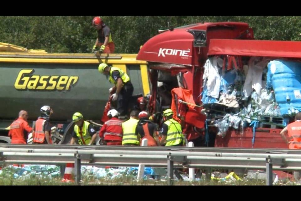 Quinto, il camion non ha frenato