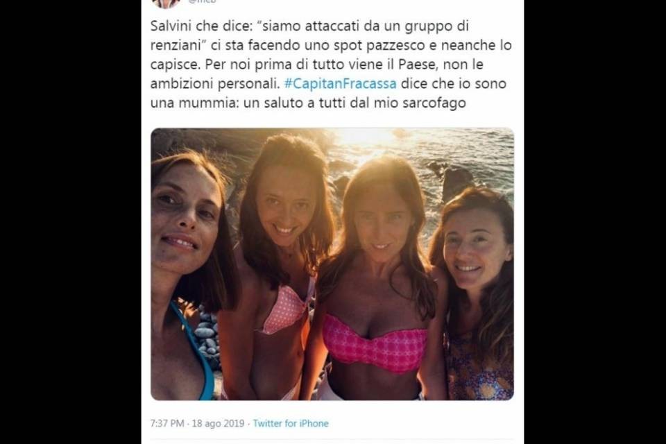 “Io una mummia? Salvini ci fa solo pubblicità”