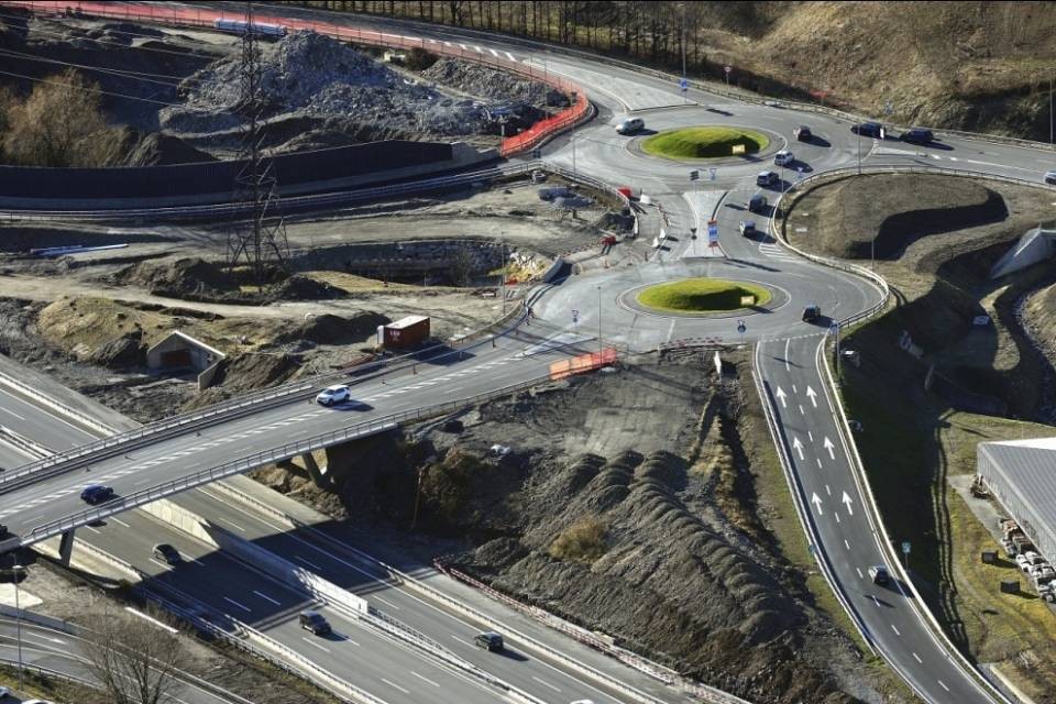 A2, ultimi lavori allo svincolo di Mendrisio