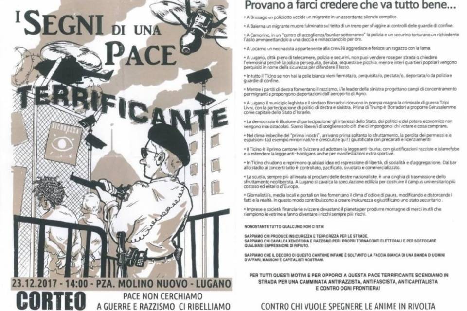 'Invitano gli studenti a una festa, ma è il corteo antirazzista'