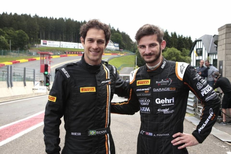 Fontana e Senna con McLaren GT alla 24 Ore di Spa