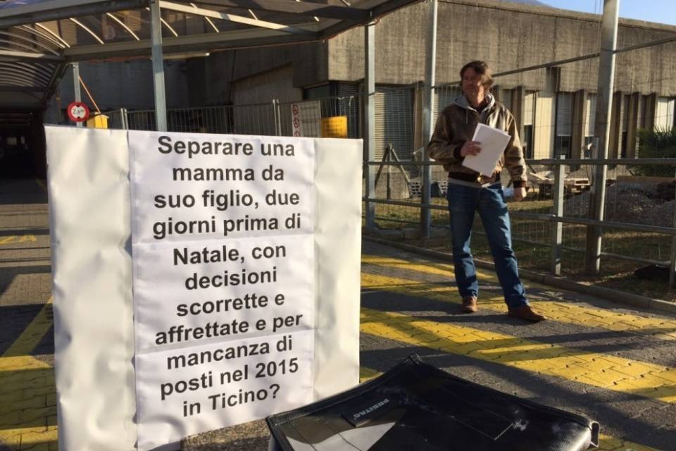 Figlio prelevato, ci sono buone notizie