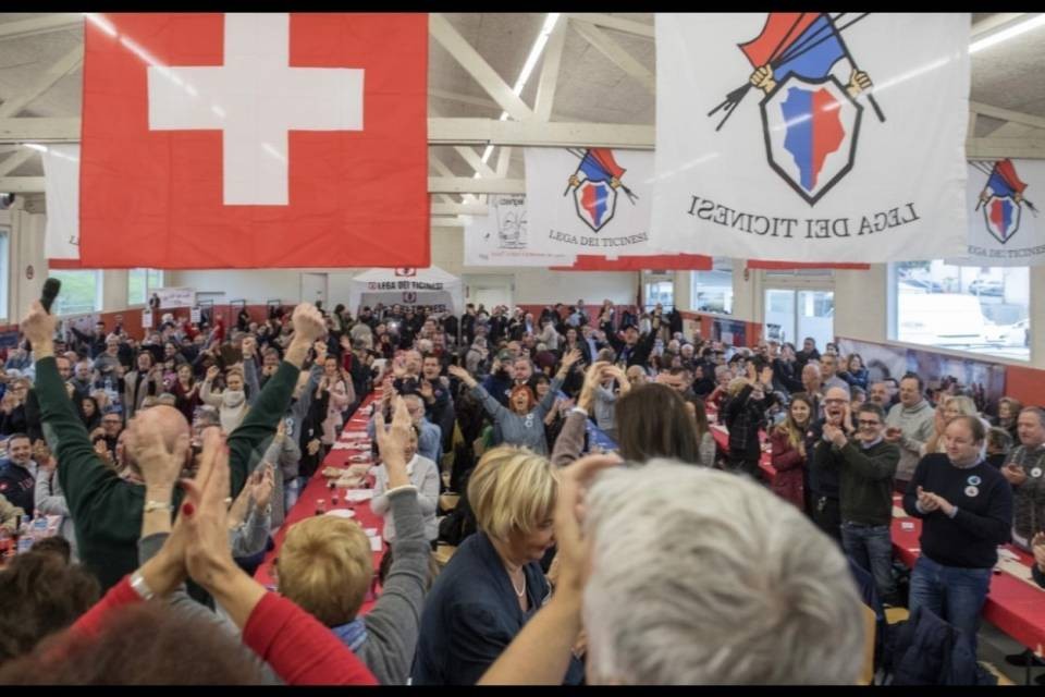 Lega in festa a Lugano