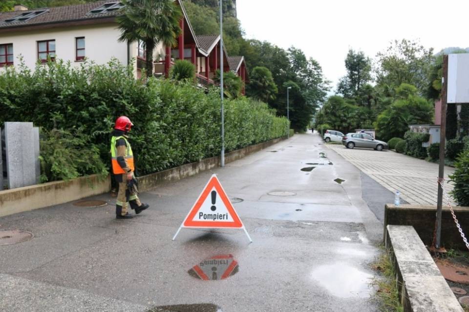 Evacuata una palazzina a Caslano