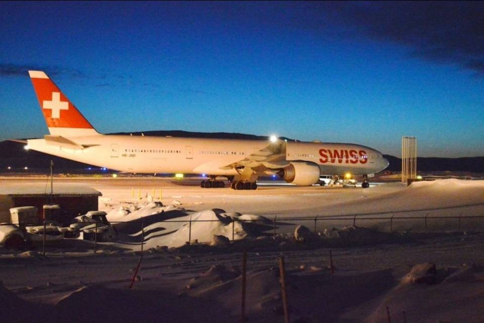Disavventura per un volo Swiss