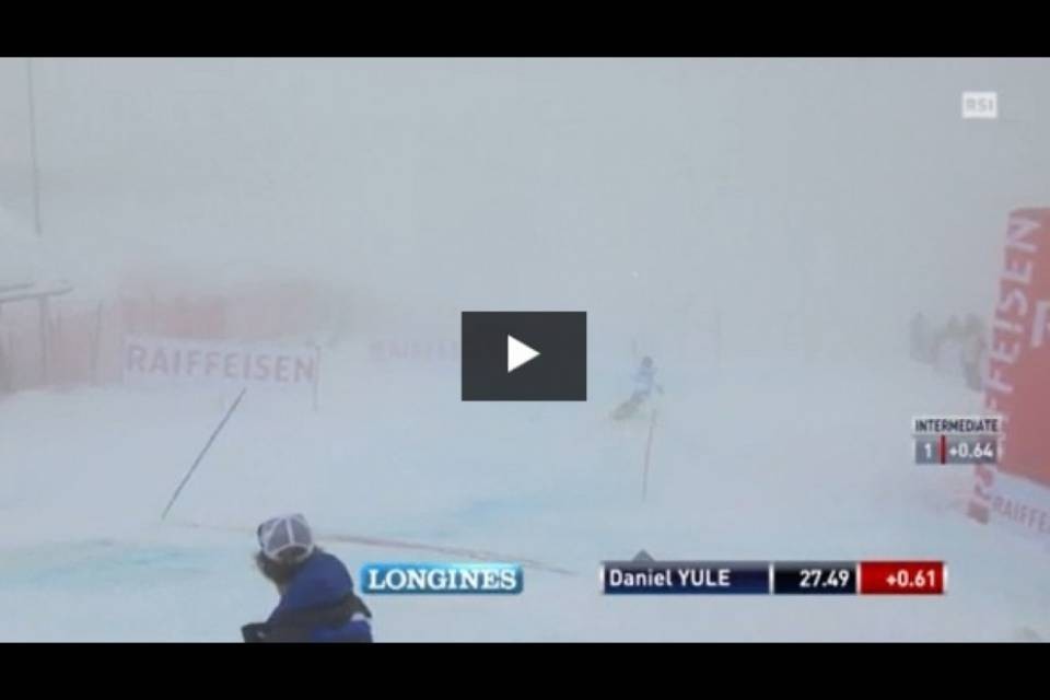 Adelboden, prima manche condizionata dalla nebbia