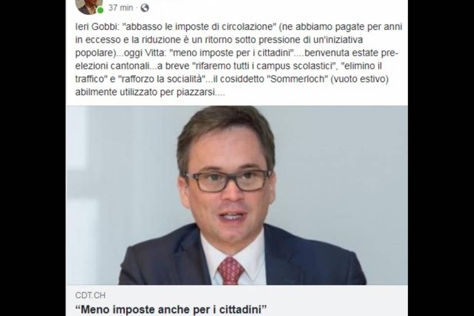 Lettera aperta a Vitta: "Ritornare ai Comuni quei prelievi una tantum"