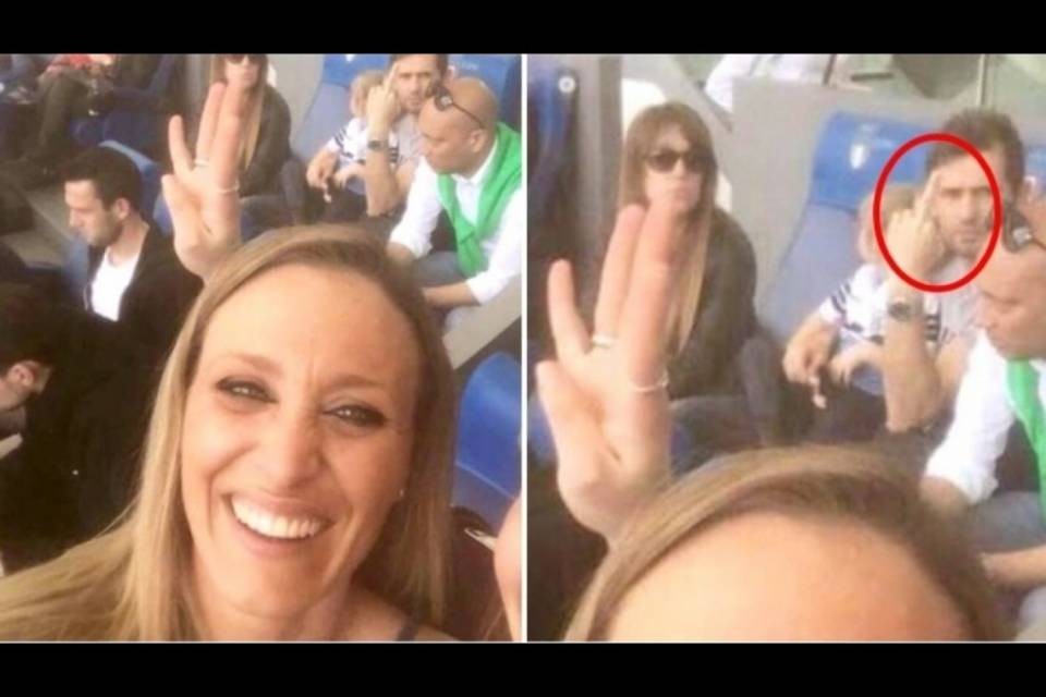 Tifosa si fa selfie, Lulic ci mette il dito medio