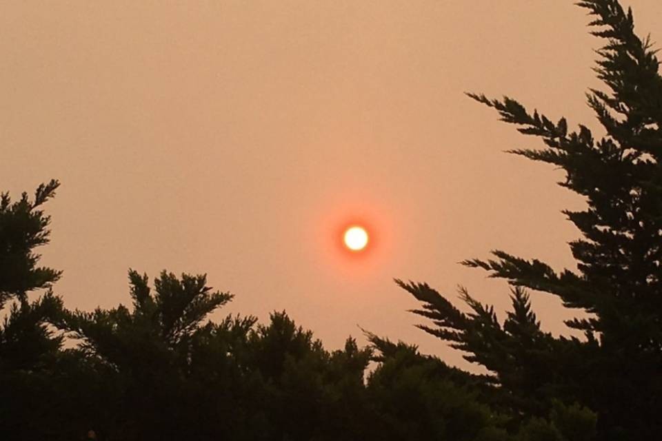 Sole rosso a causa di Orphelia