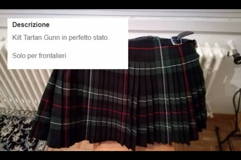 Un kilt scozzese... solo per frontalieri