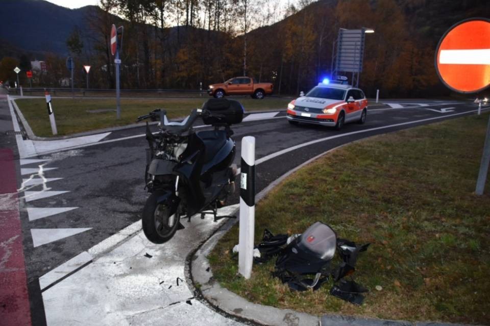 Incidente a Rivera: ferito un motociclista