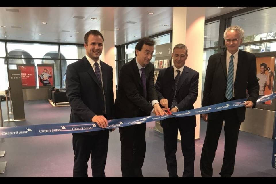 Lugano: taglio del nastro al Credit Suisse