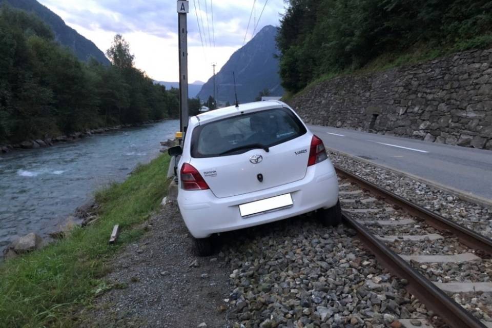 Evita un animale ma finisce su una scarpata