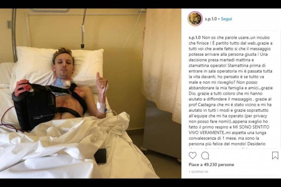 Salvatore Pezzano è stato operato e sta bene