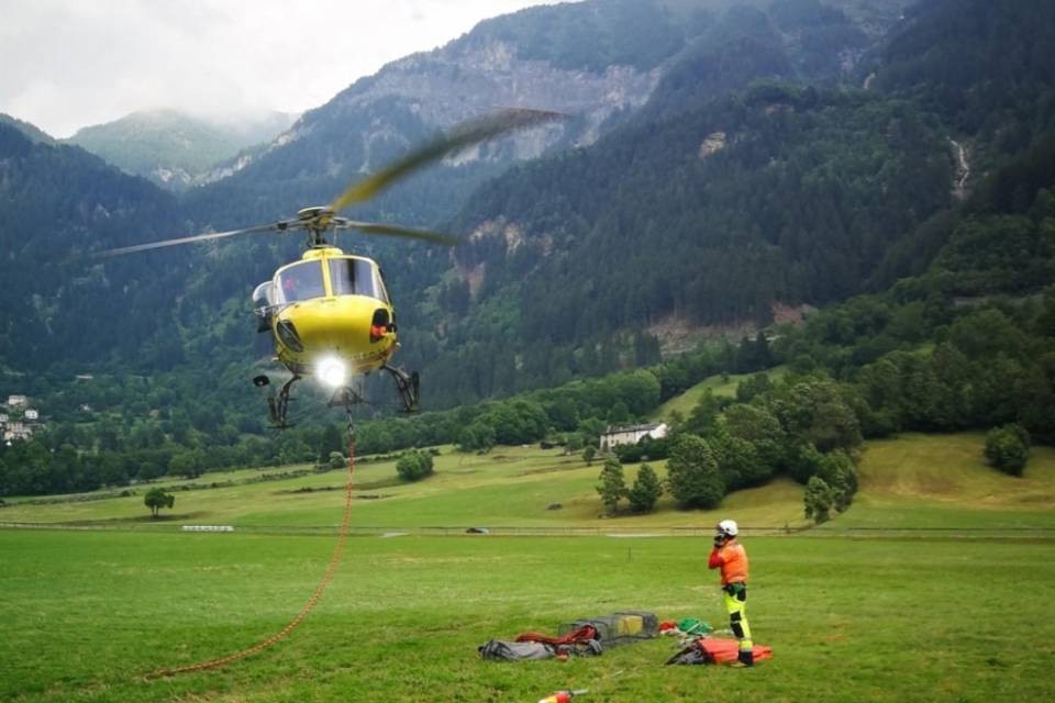 Incendio di bosco a Poschiavo