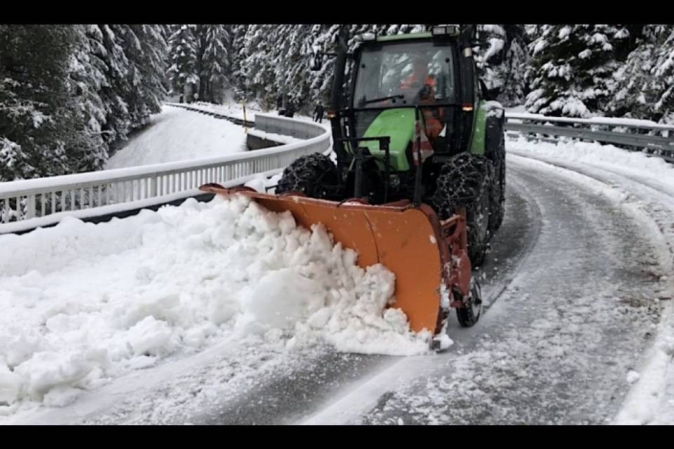 Intense nevicate nell'alto Ticino