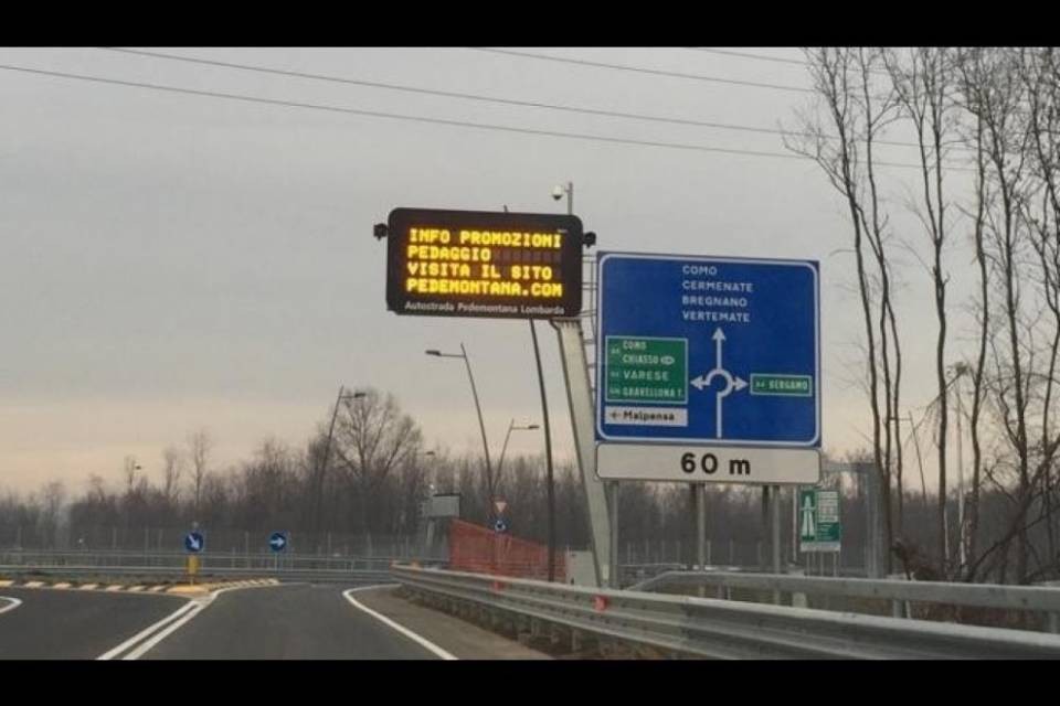 Niente da fare, il pedaggio sulla Pedemontana resta