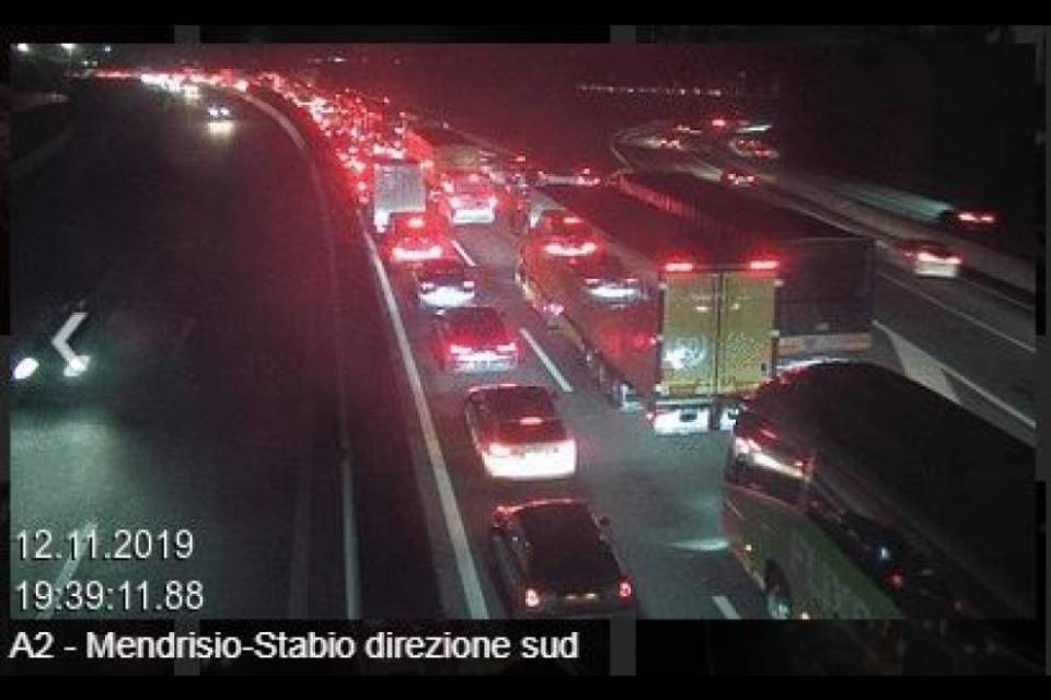 Forti disagi al traffico in direzione Sud