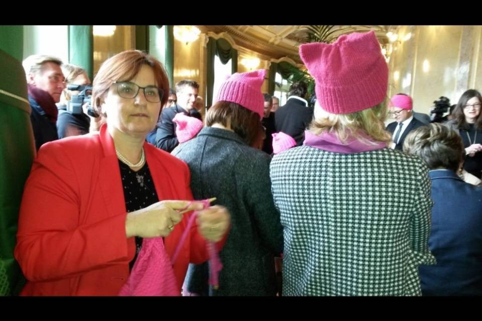 A Palazzo federale sbarca il "Pussyhat"