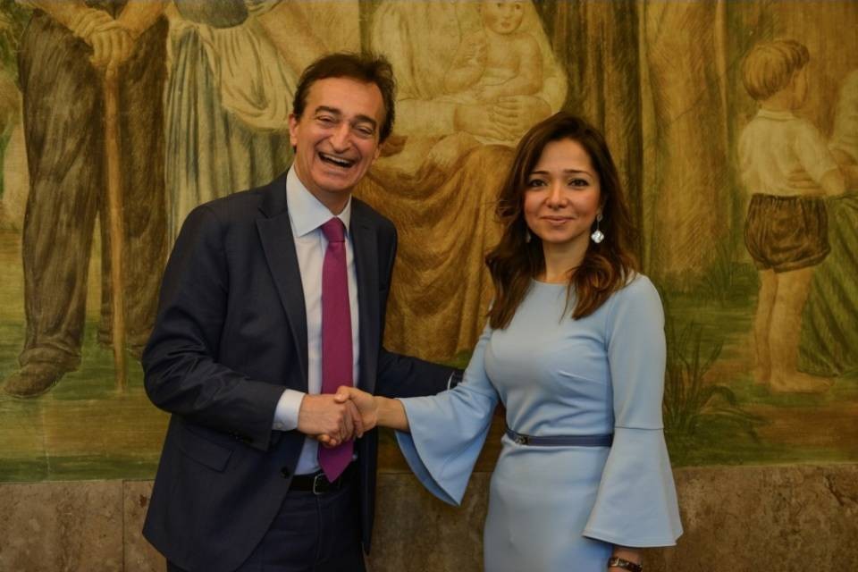 Borradori ha ricevuto la nuova ambasciatrice azera