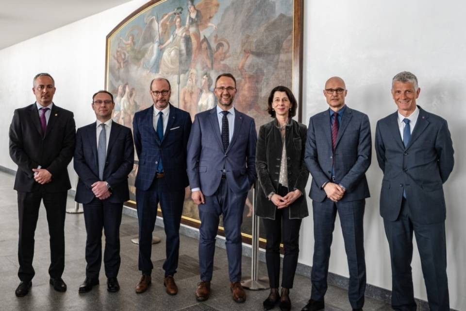 Delegazione del Liechtenstein in visita a Bellinzona