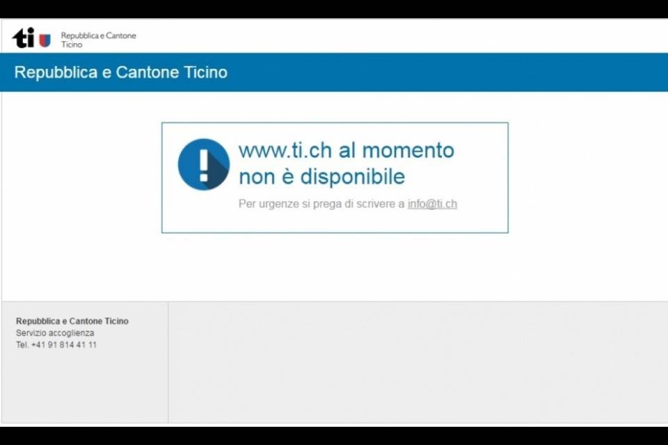 Giornata nera per l'Amministrazione cantonale