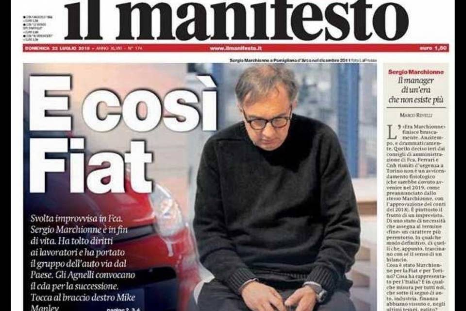Marchionne in fin di vita, c'è chi festeggia