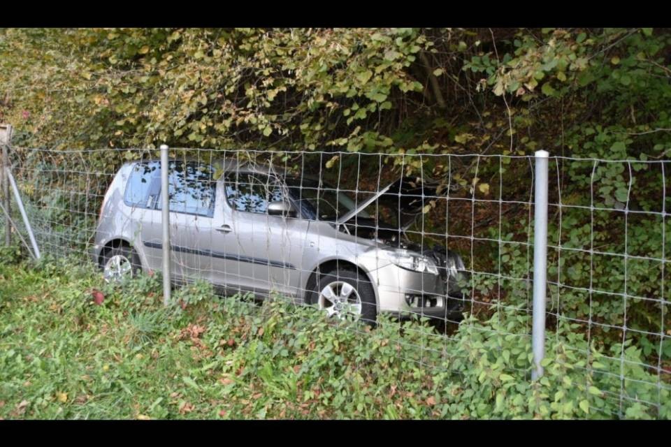 Perde il controllo dell'auto e sbanda