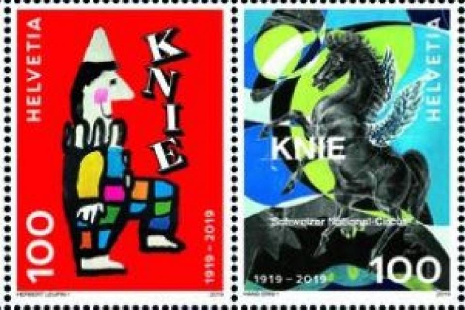Circo Knie, due francobolli celebrativi per il Centenario