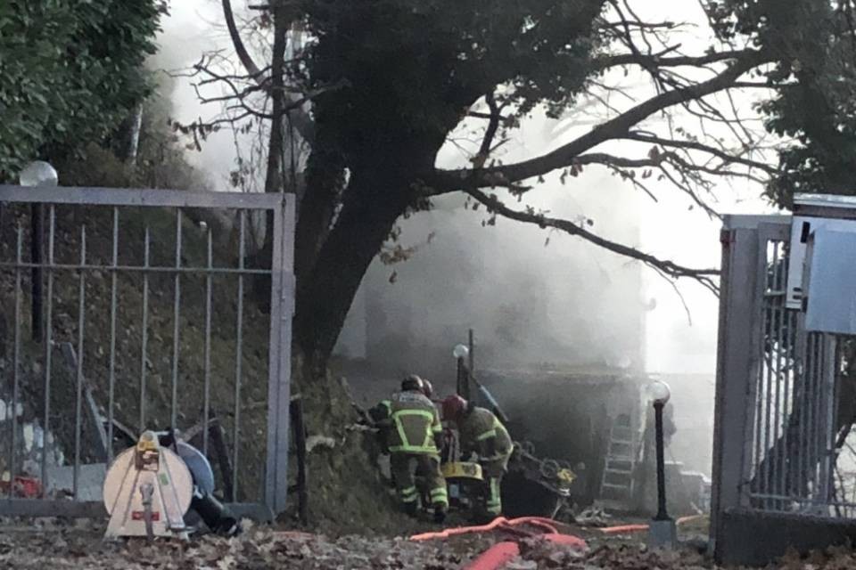 Fiamme in un'abitazione a Sagno