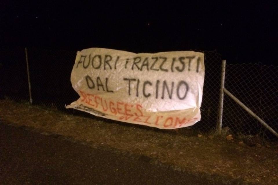 "Fuori i razzisti dal Ticino!"